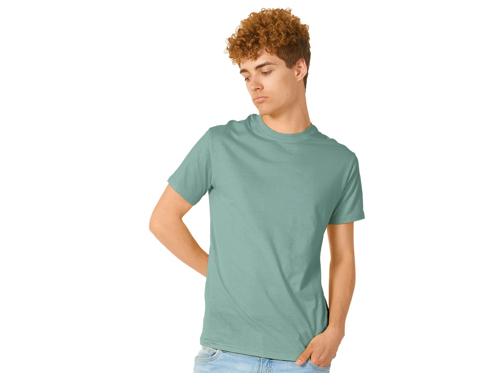 Футболка Heavy Super Club с боковыми швами, мужская, припылено-бирюзовый-0