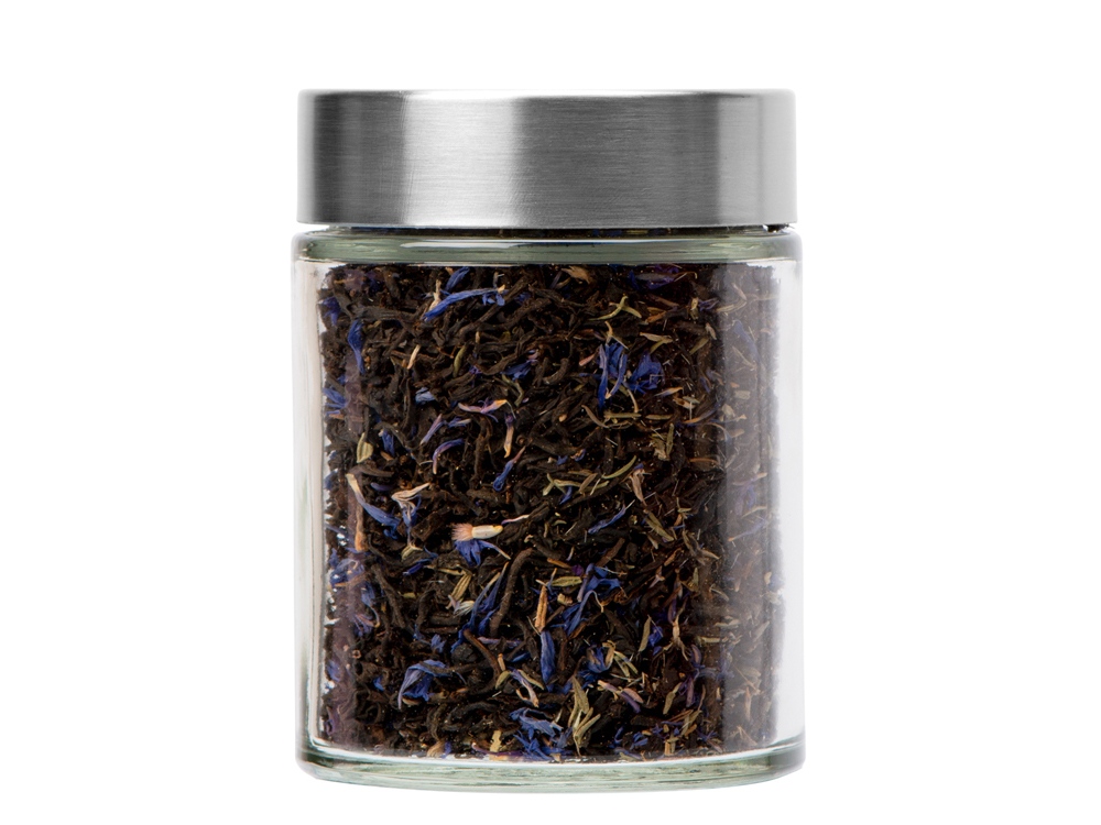 Чай черный, серия Essence, с чабрецом и лепестками василька, стеклянная банка-1