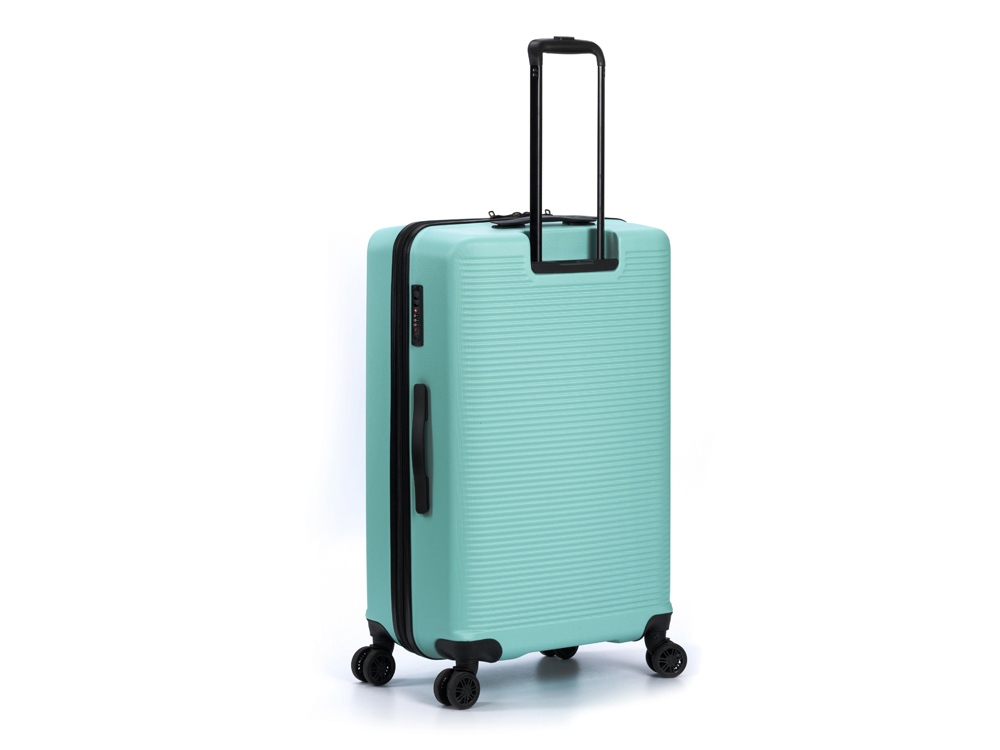 Чемодан TORBER Caspian, светло-зелёный, ABS-пластик, 49 х 29 х 78 см, 96 л-1