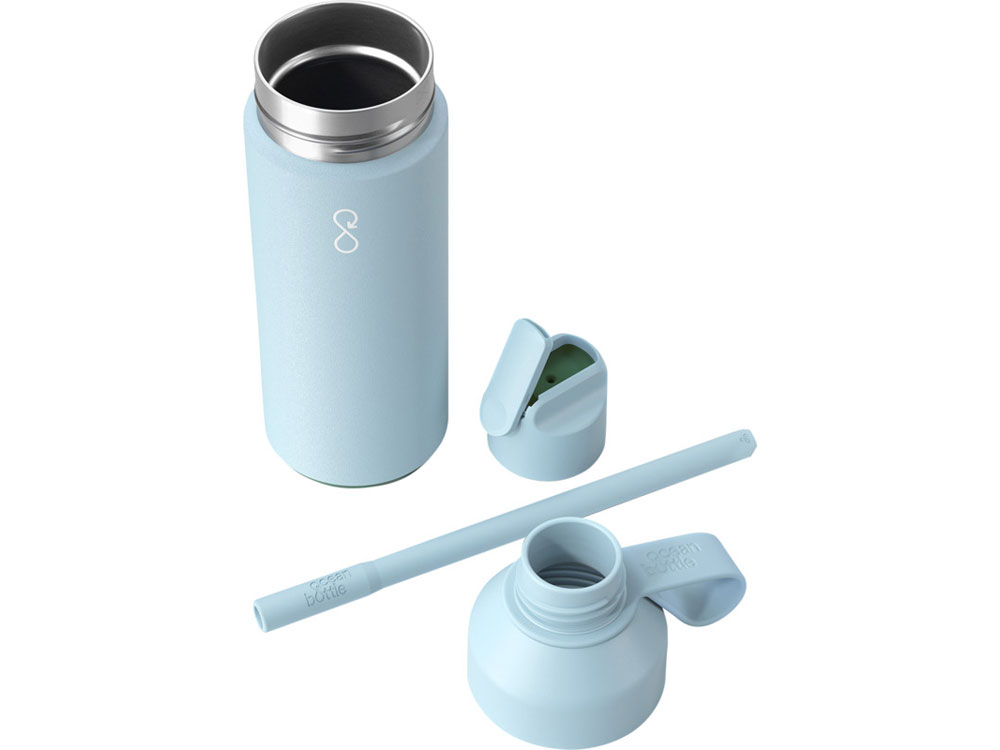 Бутылка-термос для воды Ocean Bottle GO объемом 500 мл - Небесно-голубой-2