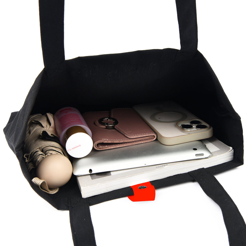 Сумка для покупок Rock’n’ROLL 260 г/м², Чёрный/красный-6