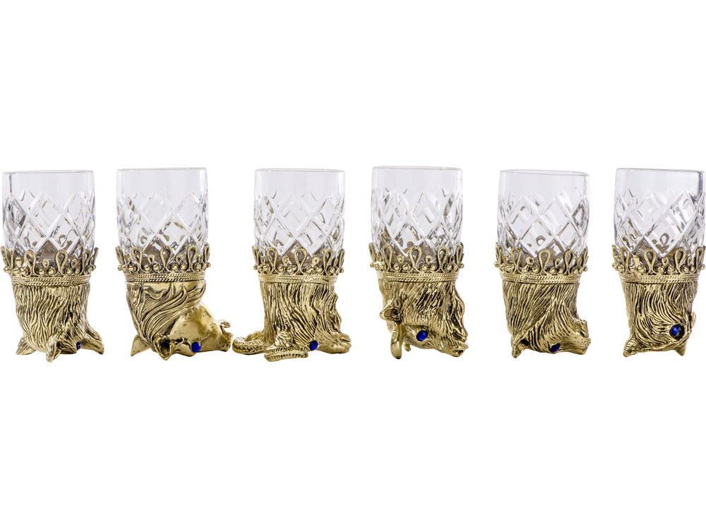 Подарочный набор Русская охота, темно-коричневый/рыжий-4