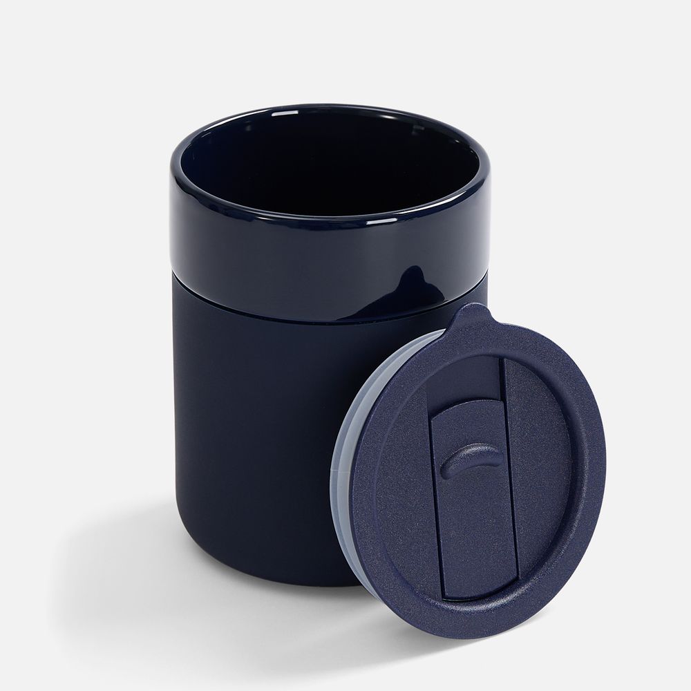 Кружка Nabo с силиконовым держателем, темно-синяя-1