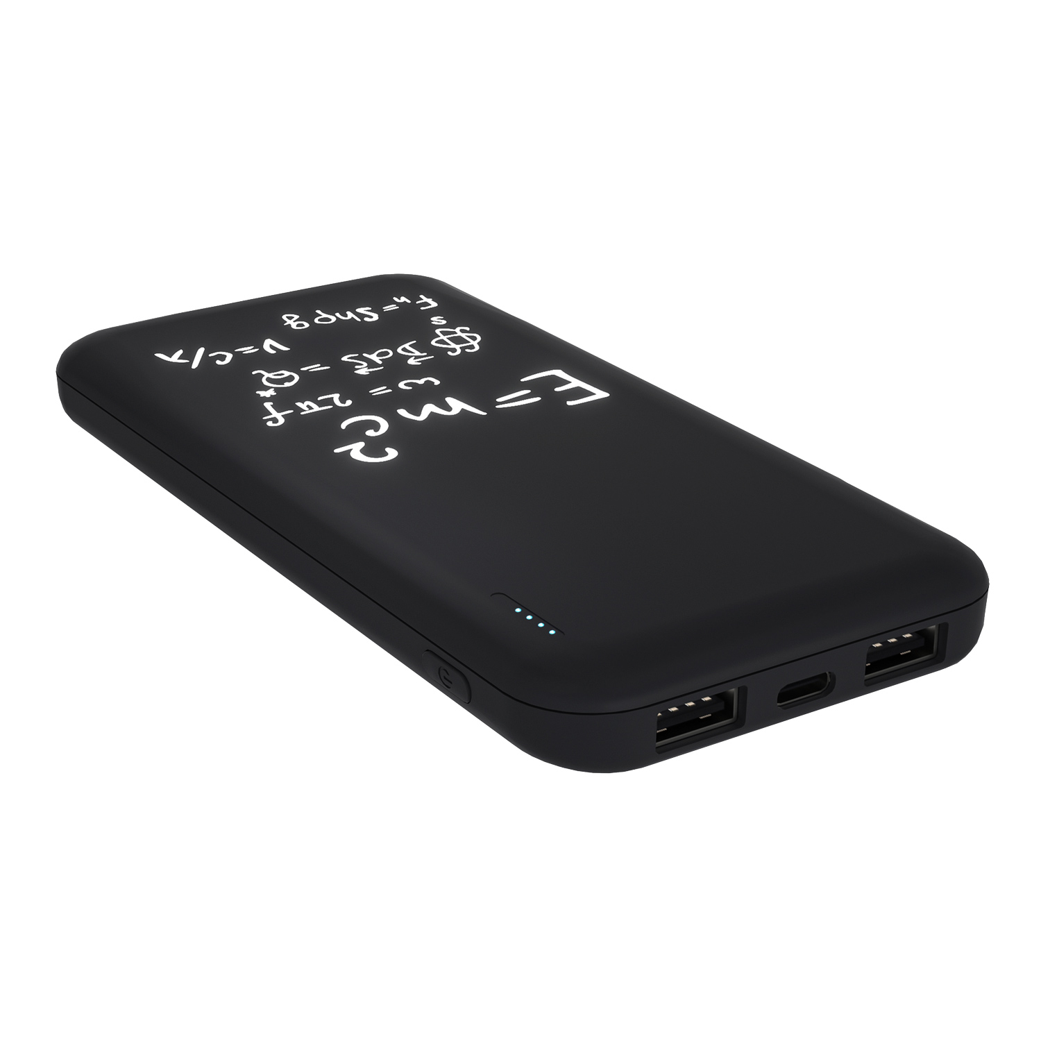 Внешний аккумулятор с подсветкой Люче (Luce) 10000 mAh, черный-10