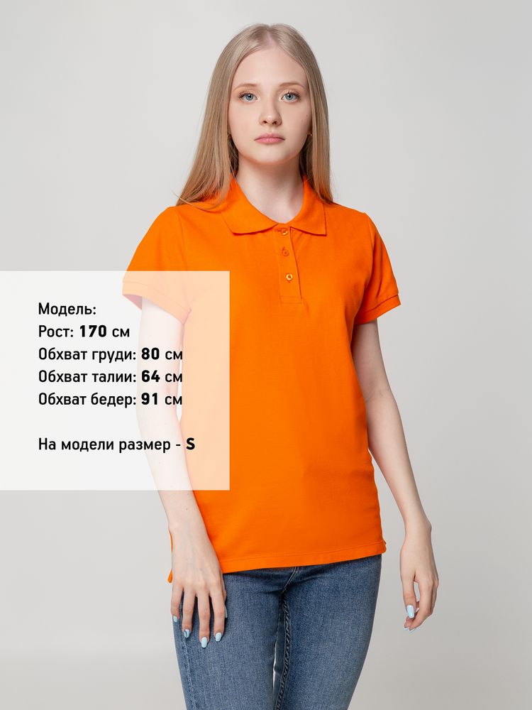 Рубашка поло женская Virma Lady, оранжевая-4