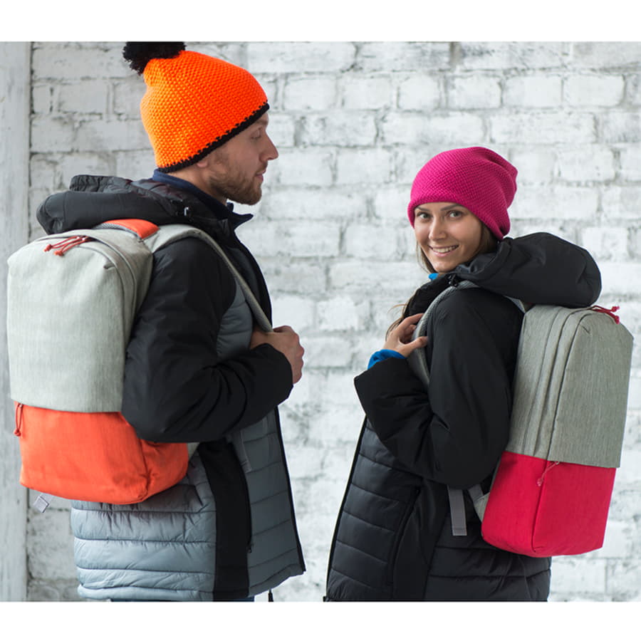 Рюкзак BEAM, серый, темно-серый-8