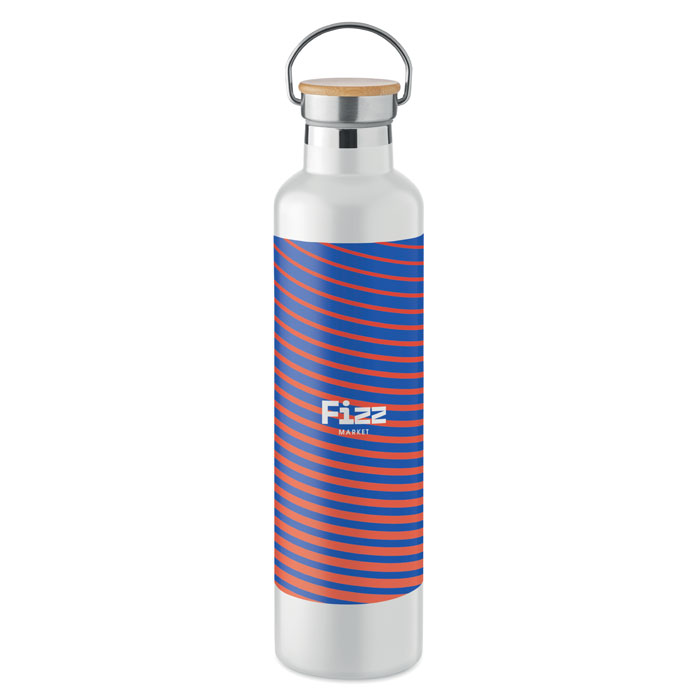 Double wall flask 1L, белый-3