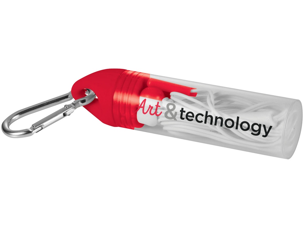 Наушники Earbuds, красный-3