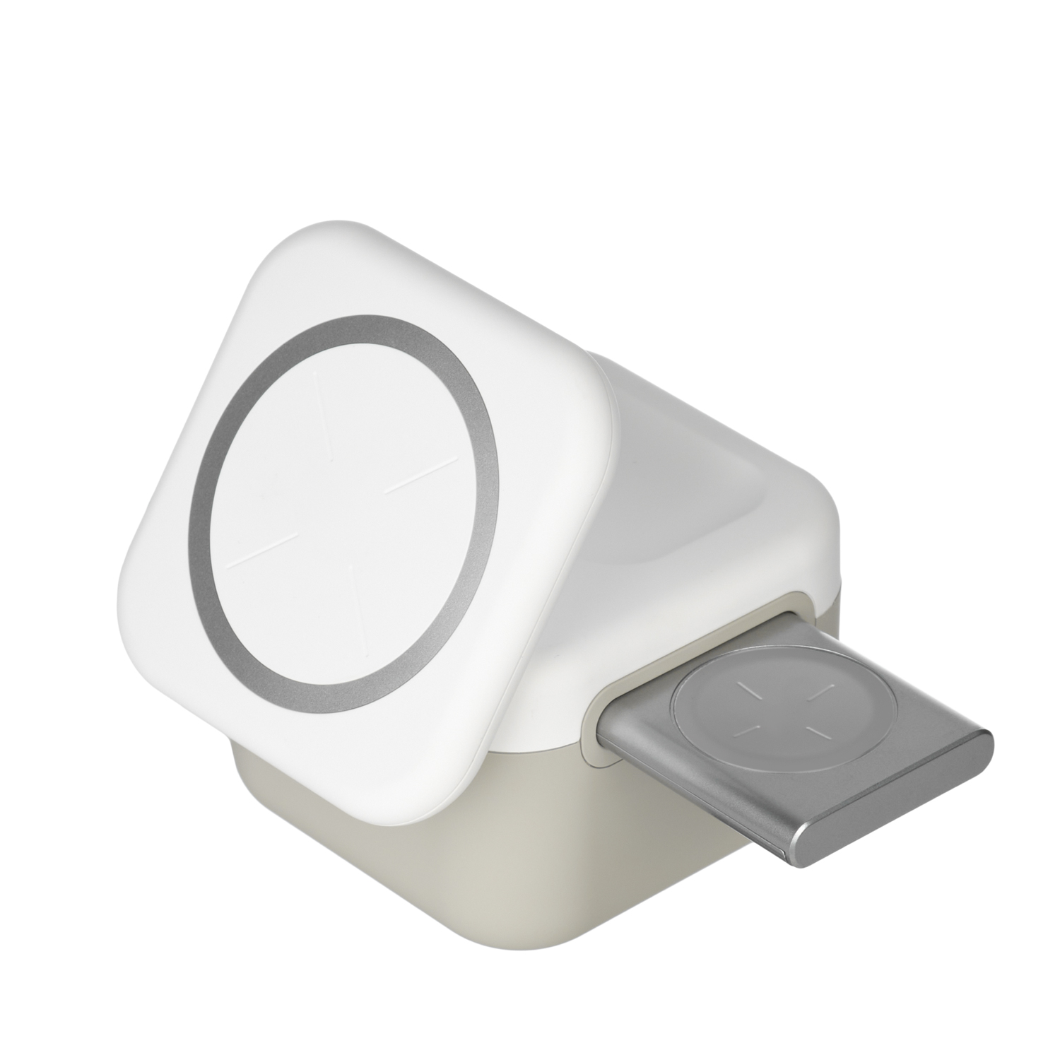 Беспроводная зарядная станция 3в1 15W Куб (Cube Wireless Magnetic)-3