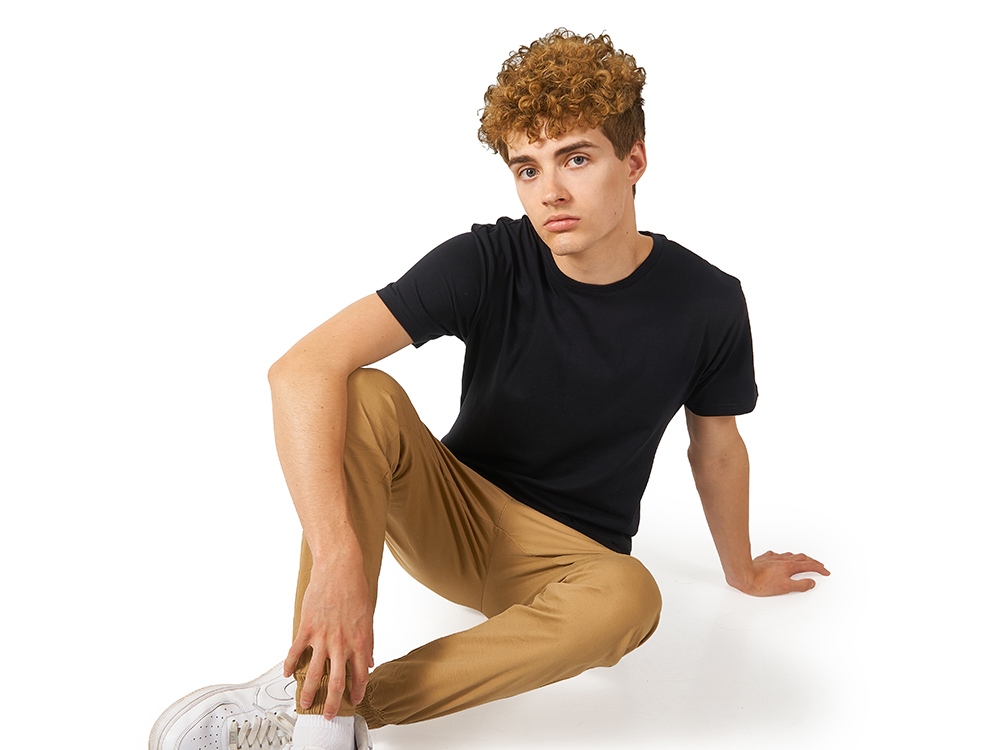 Футболка HD короткий рукав компакт пенье, черный-1