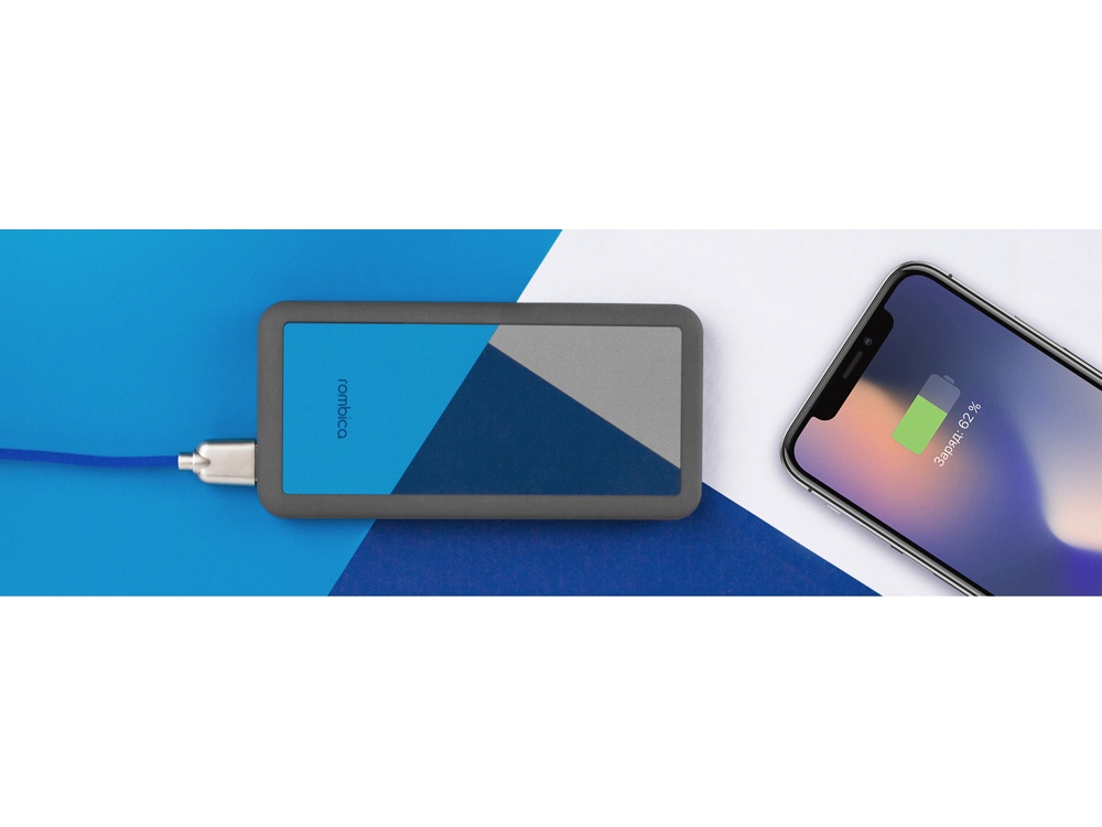 Внешний аккумулятор Rombica NEO Bright 1C, синий-10
