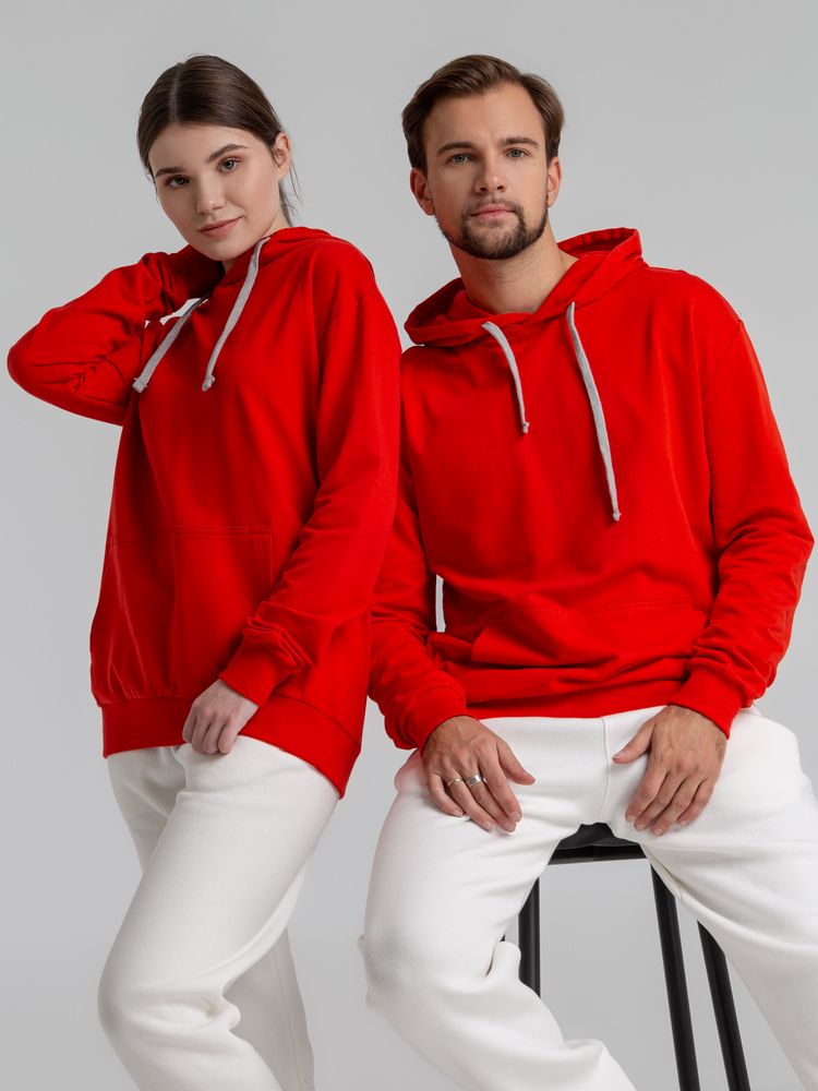 Толстовка с капюшоном Unit Kirenga, красная-4