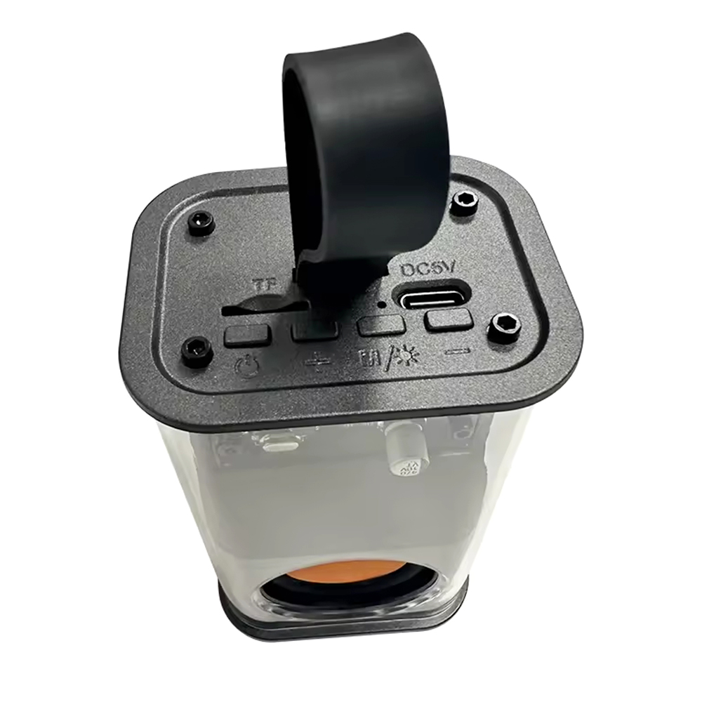 Прозрачная беспроводная колонка Jazzy, Черный-5