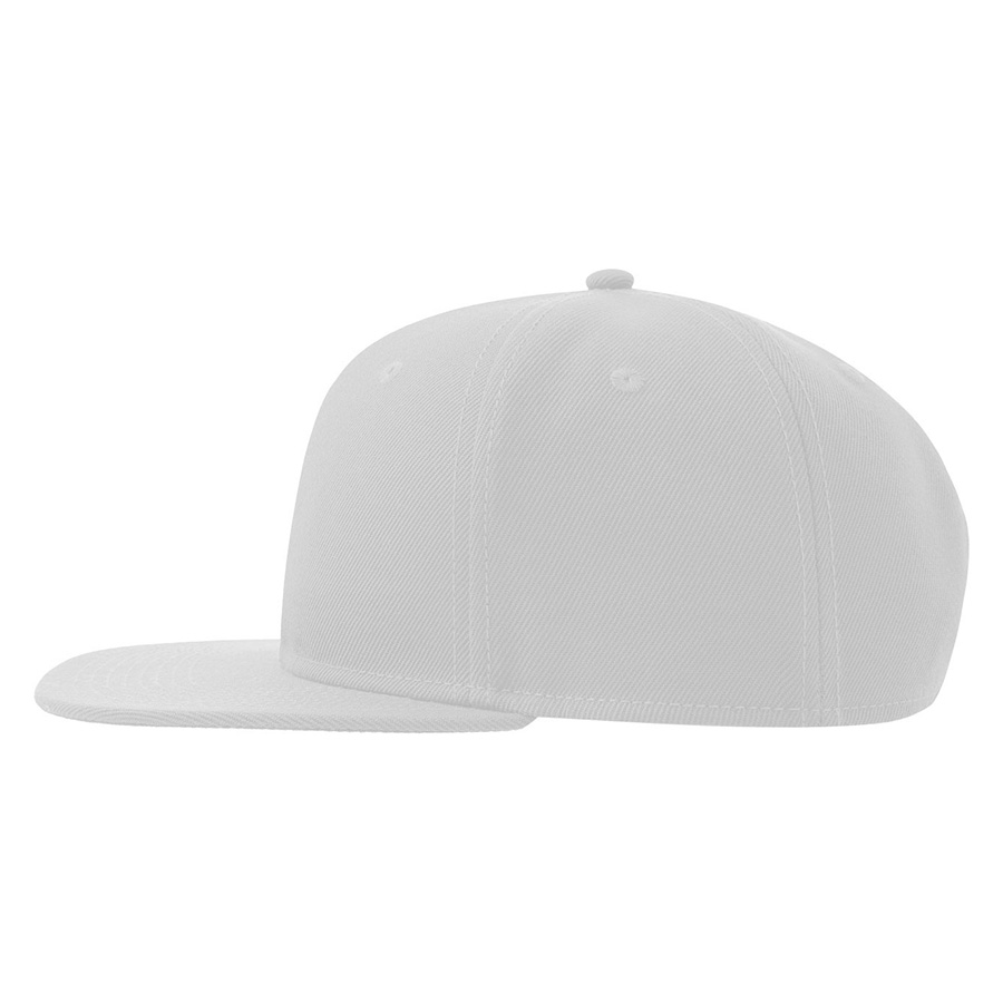 Бейсболка SNAP BACK-S, 6 клиньев, пластиковая застежка, белый-7