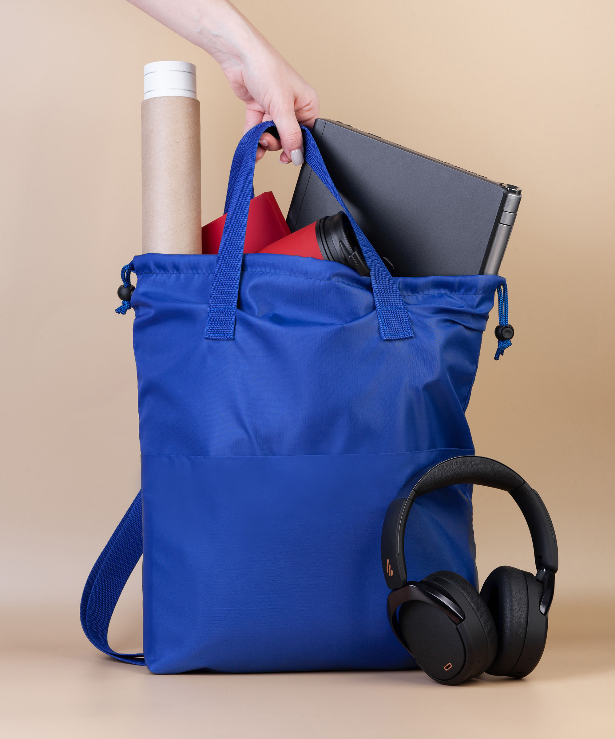 Сумка-рюкзак "Carry", серый с бирюзовым-0