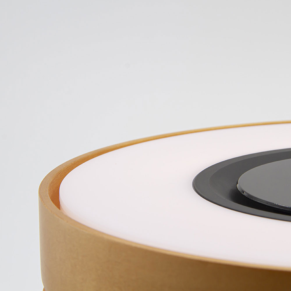 Интерьерная лампа с колонкой и беспроводной зарядкой Aronda, Коричневый-6