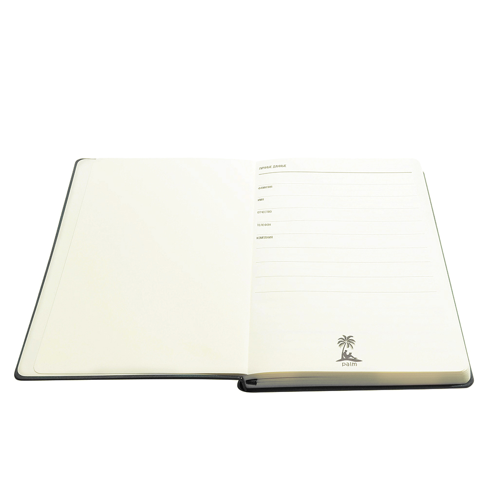 Ежедневник A5 недатированный Franco в мягком переплёте, Черный-2