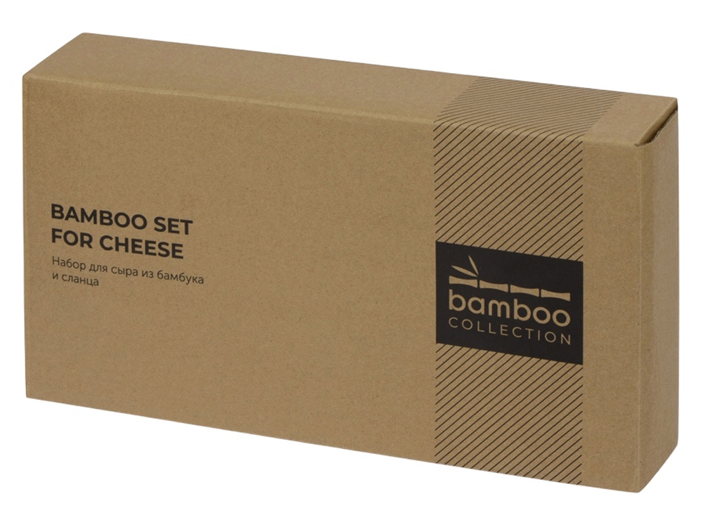 Набор для сыра из сланцевой доски и ножей Bamboo collection Taleggio-10