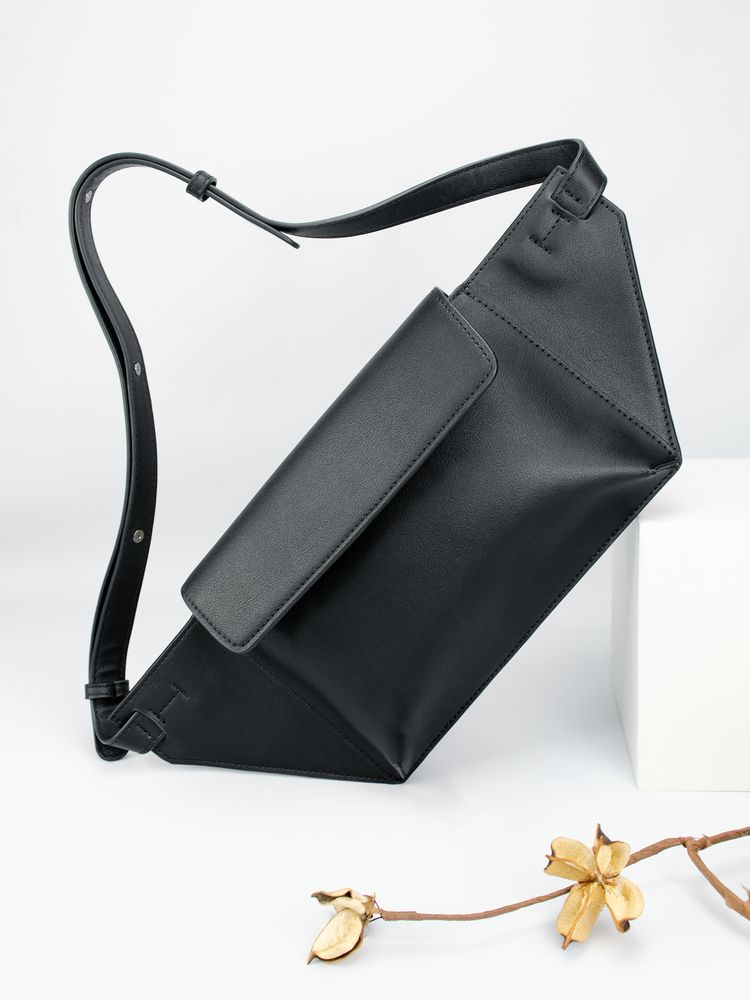 Поясная сумка Romance, черная-0