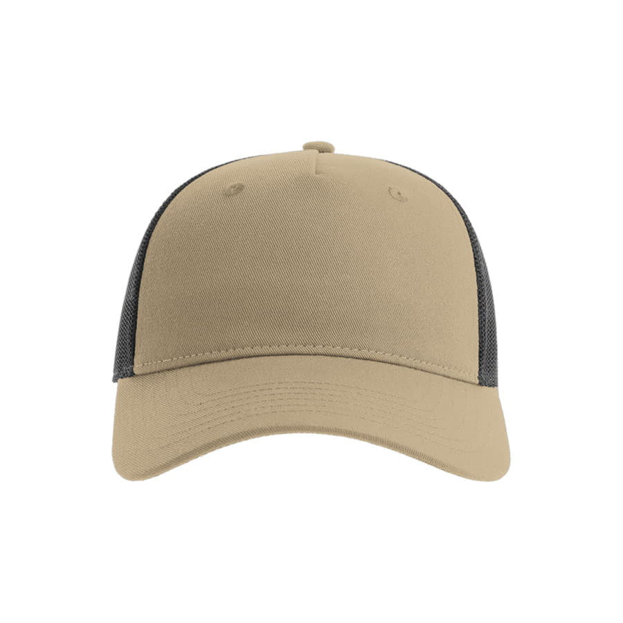 Бейсболка ZION, 5 клиньев, пластиковая застежка, хаки-2