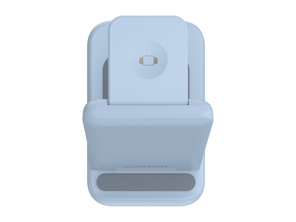 Беспроводное зарядное устройство 3-в-1 CANYON WS-304 (CNS-WCS304B), 15W, голубой-4