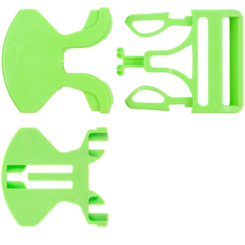 Застежка-пряжка односторонняя Triden, зеленый неон-2