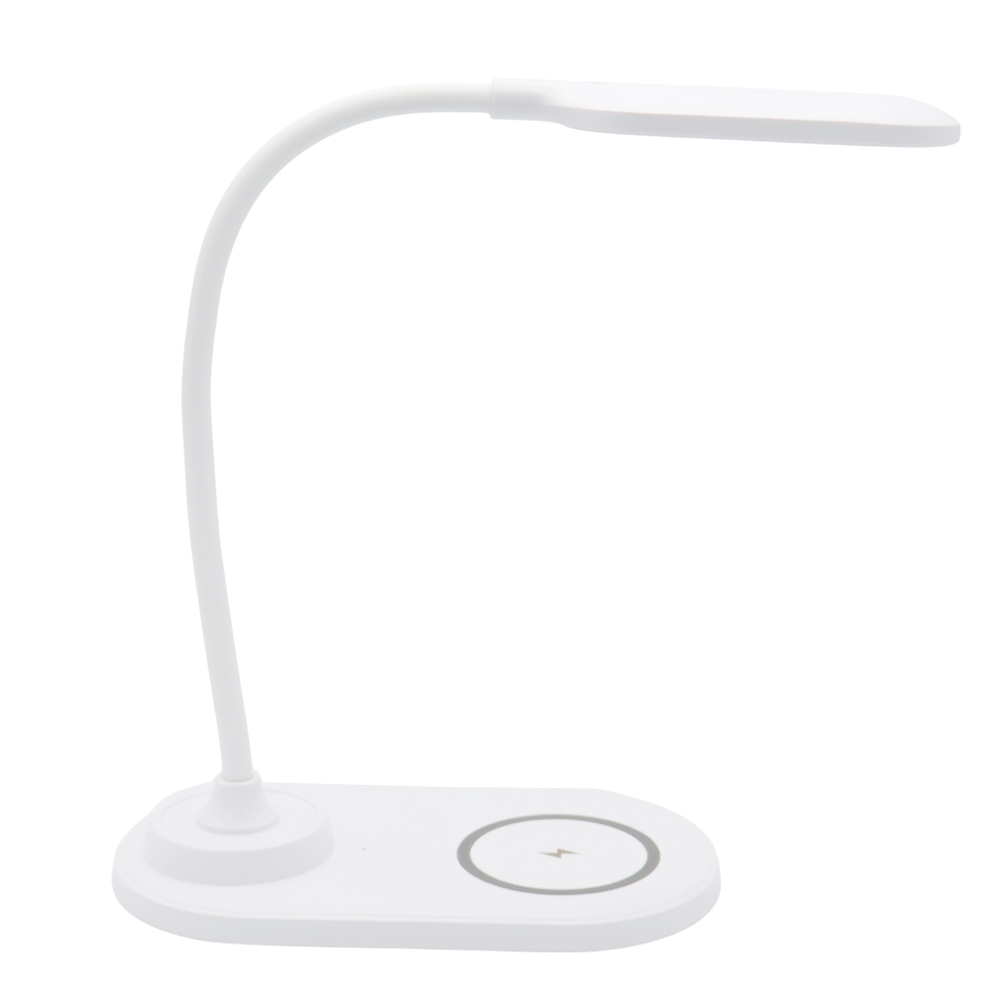 Настольная лампа с беспроводной зарядкой Duos, Белый-1