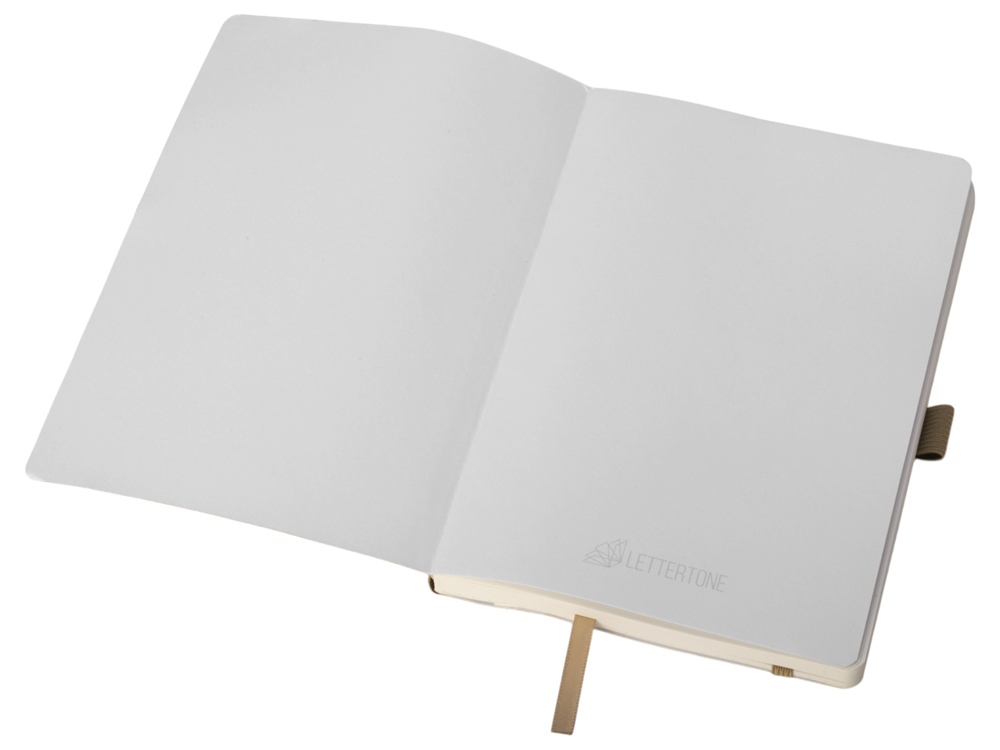 Блокнот из моющегося крафта и каменной бумаги А5 Fleekstone, гибкая обложка, натуральный-3