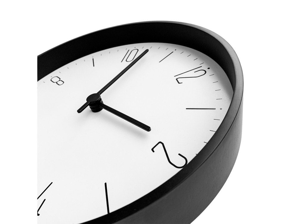Часы настенные Lander S, белые с черным-2