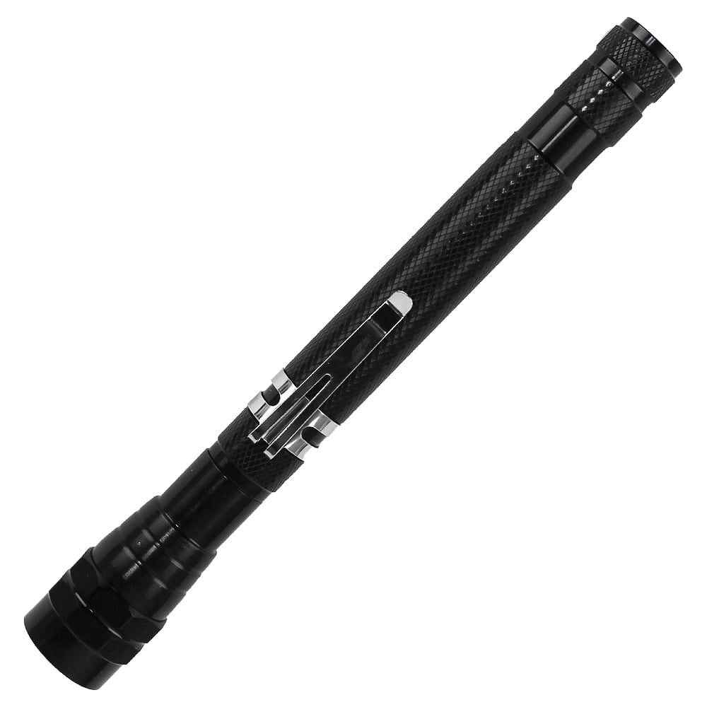 Фонарь телескопический Tools Flashlight с магнитом, Чёрный-0