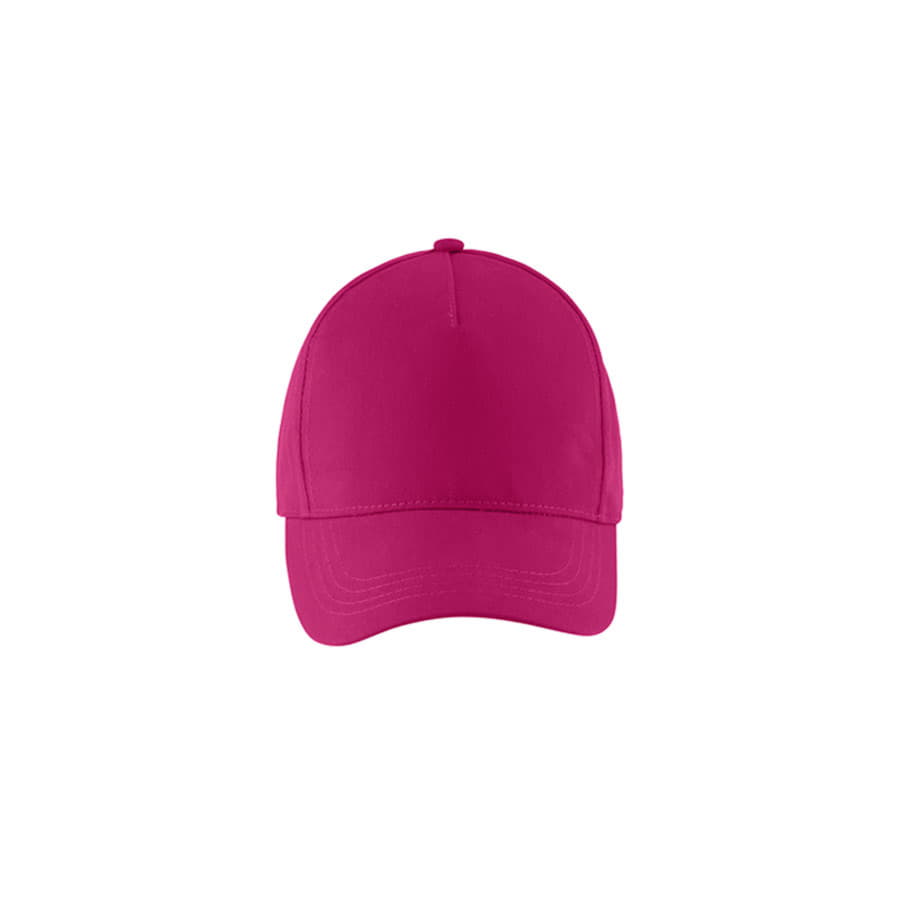 Бейсболка BUZZ, 5 клиньев, застежка на липучке, фуксия-2