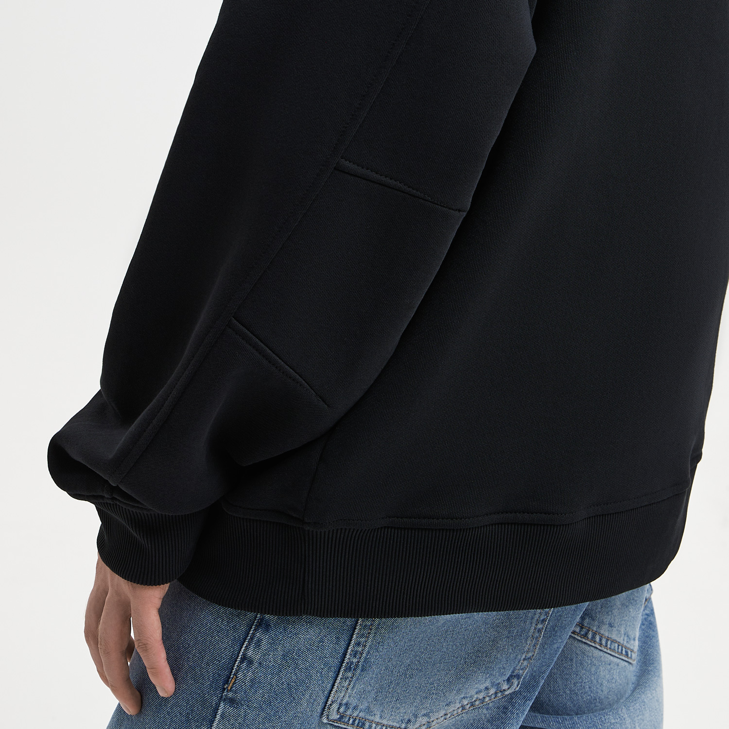 Худи оверсайз унисекс FUSION, черный-11