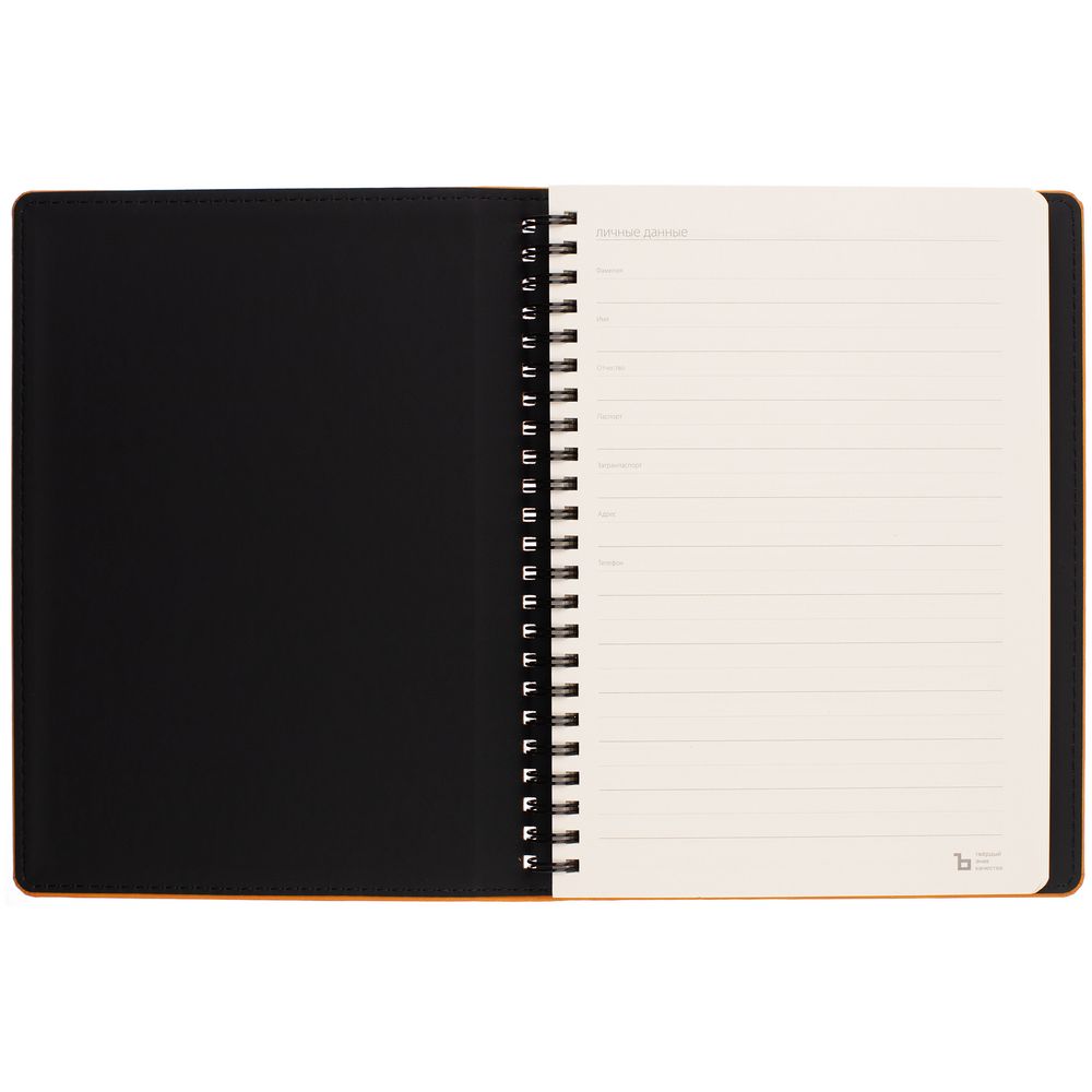 Ежедневник Spring Urban на заказ, недатированный, оранжевый-3