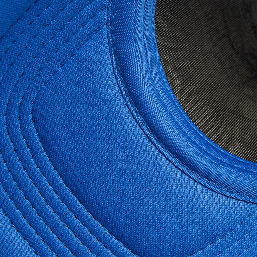 Бейсболка FLICK, 5 клиньев, пластиковая застежка, ярко-синий-3