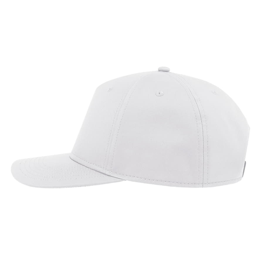 Бейсболка RAY-S, 5 клиньев, застежка на липучке, белый-4