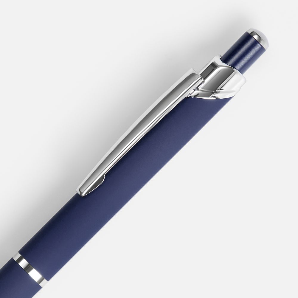 Ручка шариковая Chromos Soft Touch, синяя-1