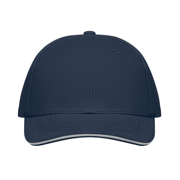 6 panel baseball cap, Белый-3