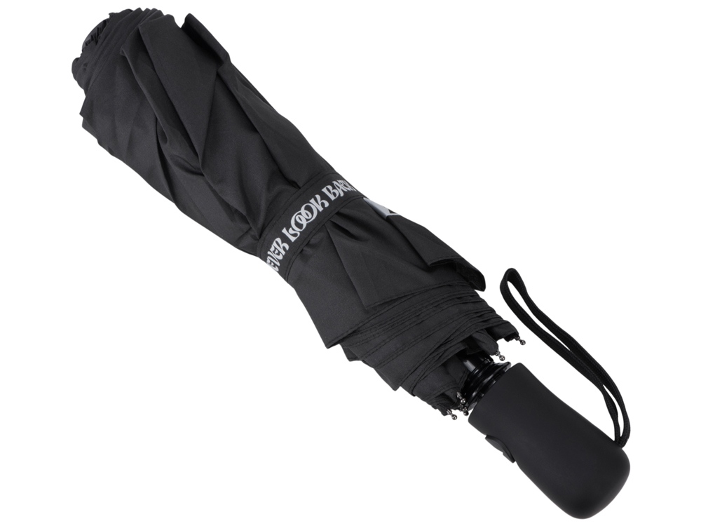 Зонт-полуавтомат складной Marvy с проявляющимся рисунком, черный (термотрансфер)-2