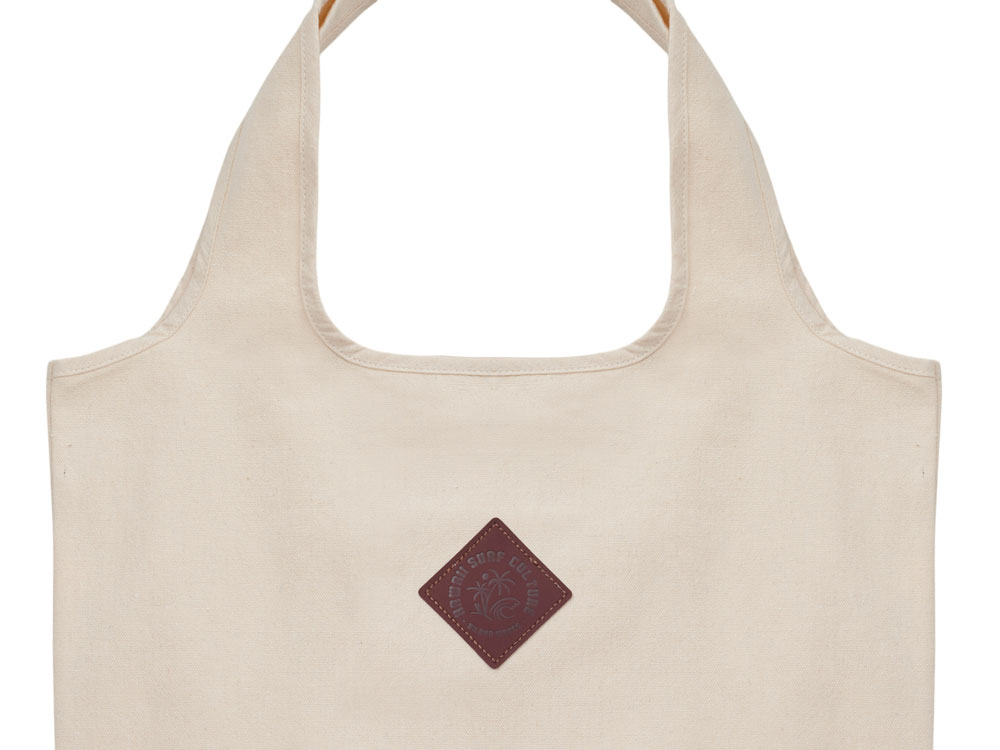 Сумка Revest из переработанного хлопка, натуральный с патчем-1