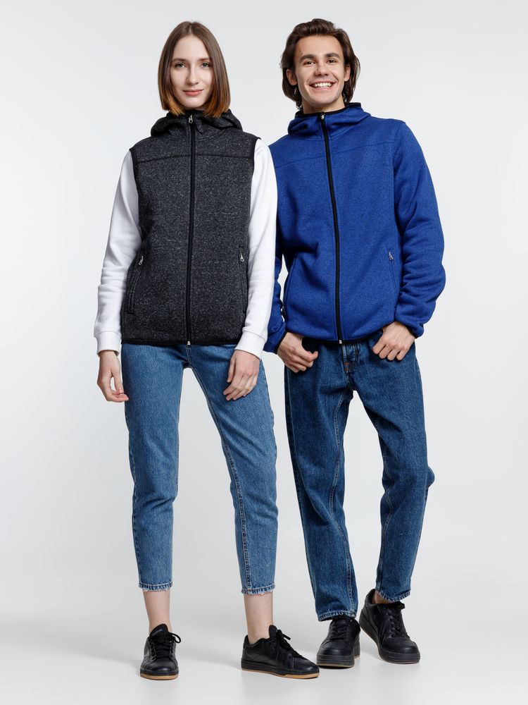 Куртка с капюшоном унисекс Gotland, синяя-5