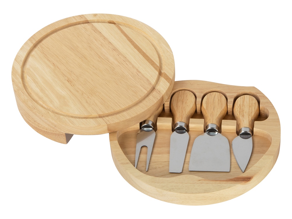 Подарочный набор для сыра в деревянной упаковке Reggiano-1