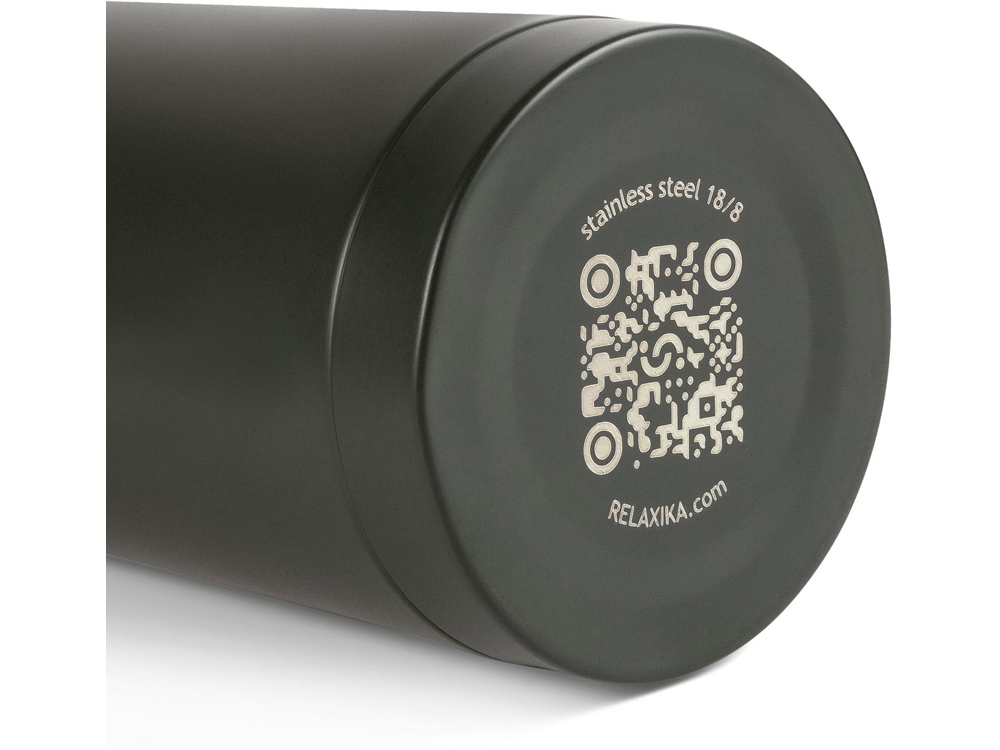 Термос Relaxika 101 (1 литр), хаки (без лого)-9