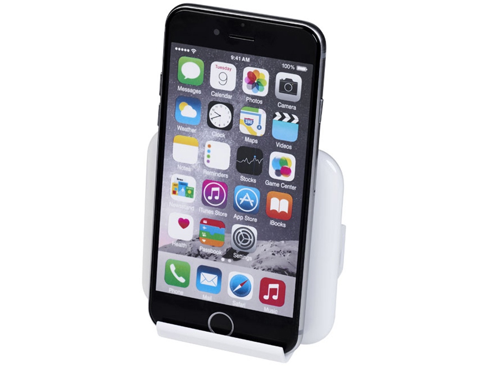 Беспроводная зарядка-подставка для смартфона Catena, белый-3