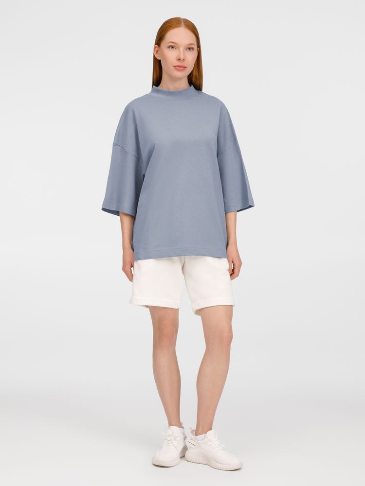 Футболка оверсайз унисекс T9, серая-5