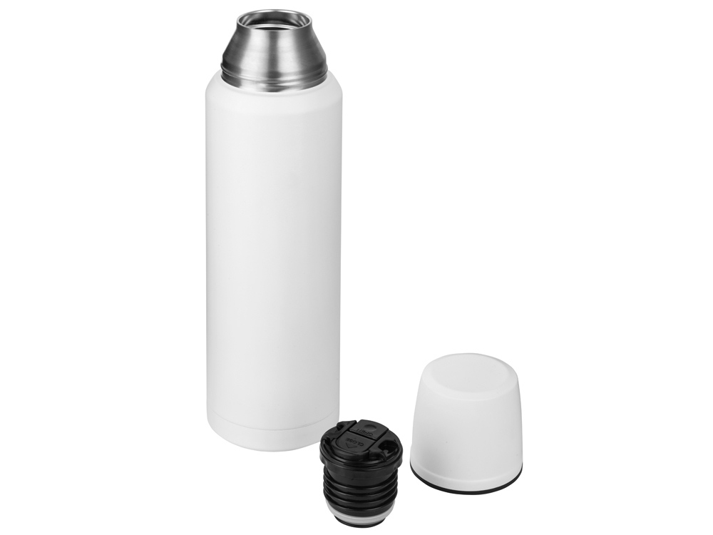 Термос с чашей и двойными медными стенками Stern, 1 л, белый-3