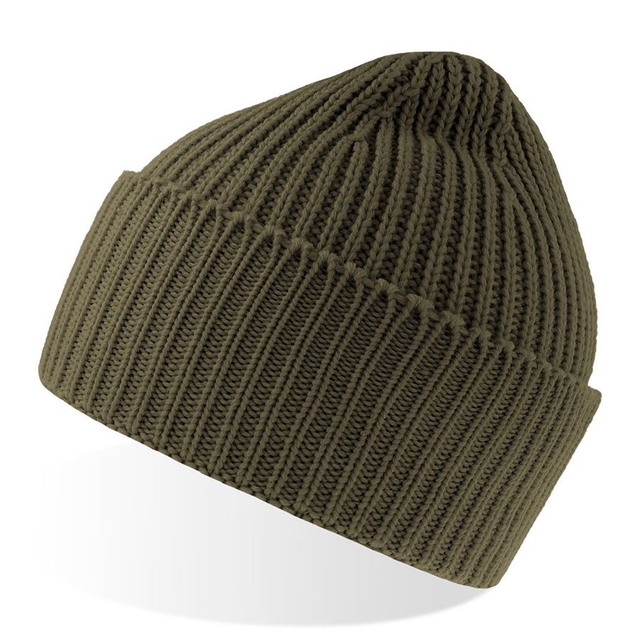 Шапка OAK рельефная из пряжи Polylana®, оливковый-0