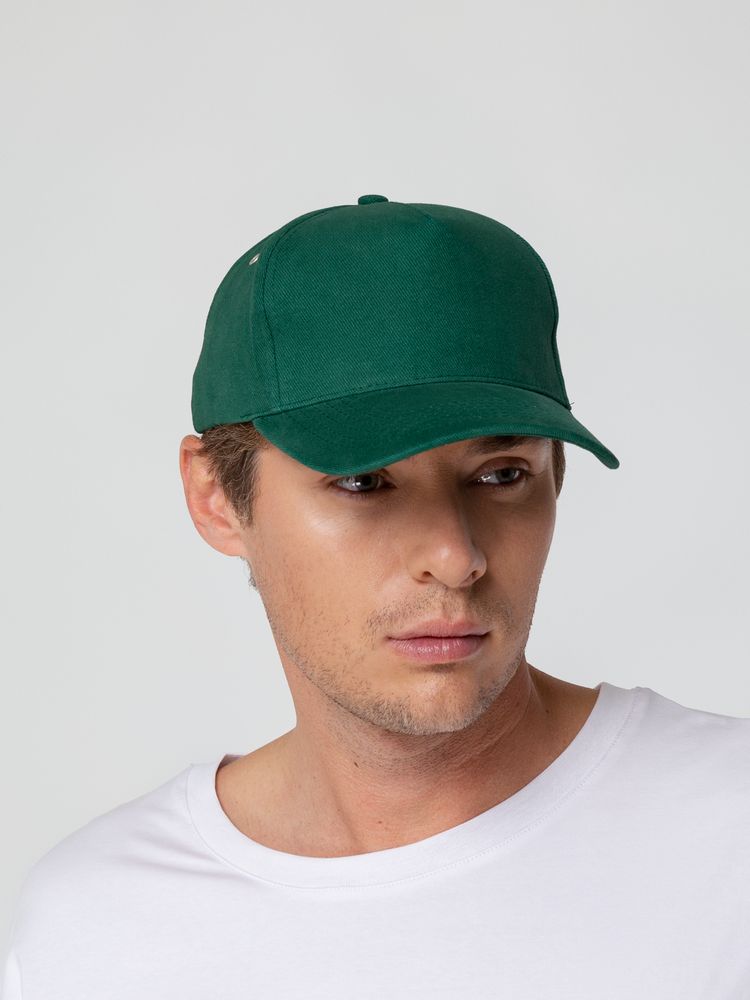 Бейсболка Standard, темно-зеленая-3