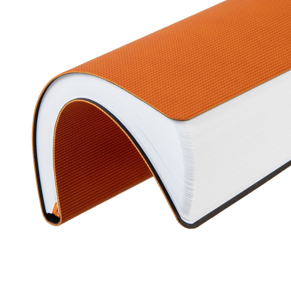 Ежедневник Knit, недатированный, оранжевый-4