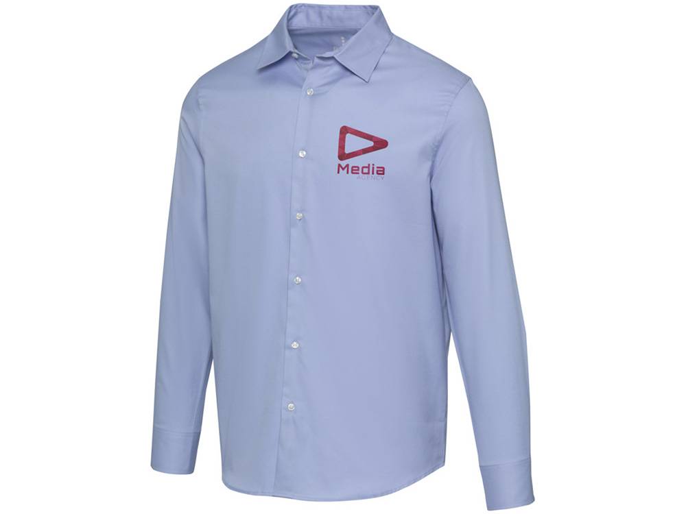 Citrine мужская рубашка из твила - Светло-синий-4