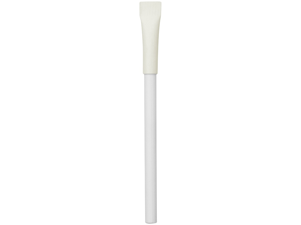 Ручка картонная с колпачком Recycled, белый-2